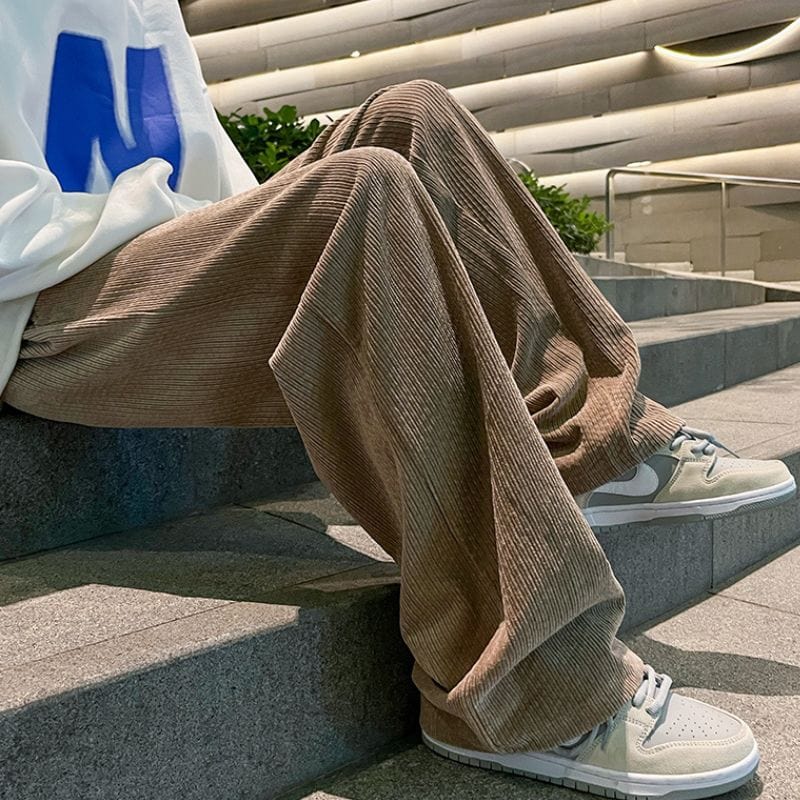 Pantalon Large Velours Homme