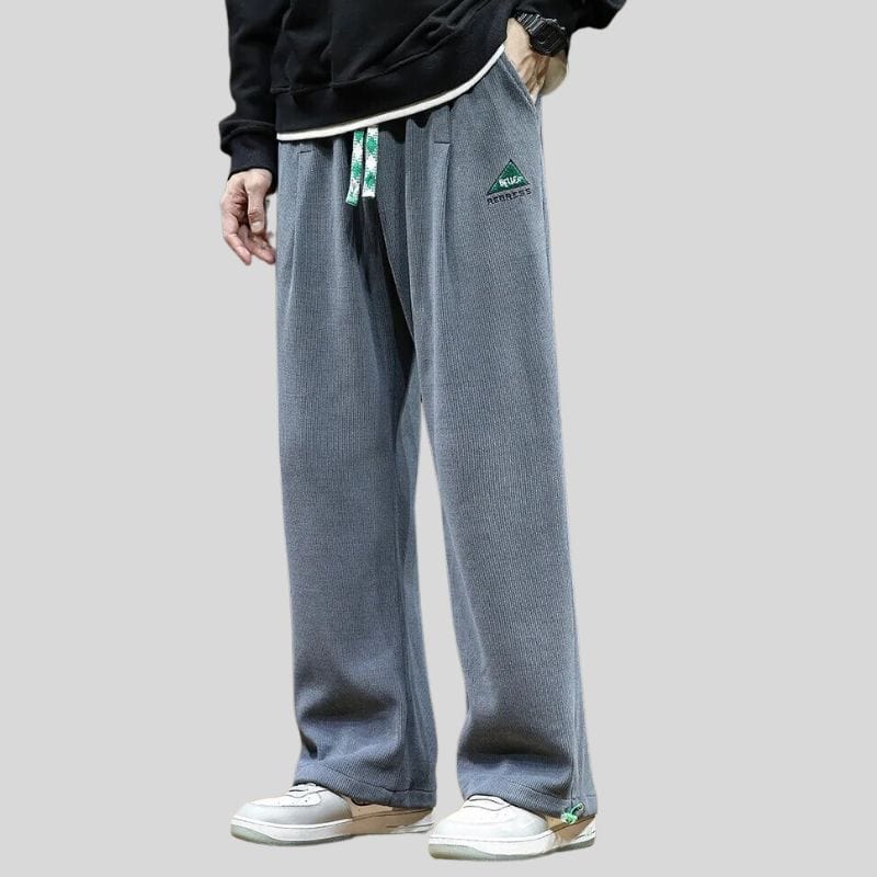 Pantalon Large Velours