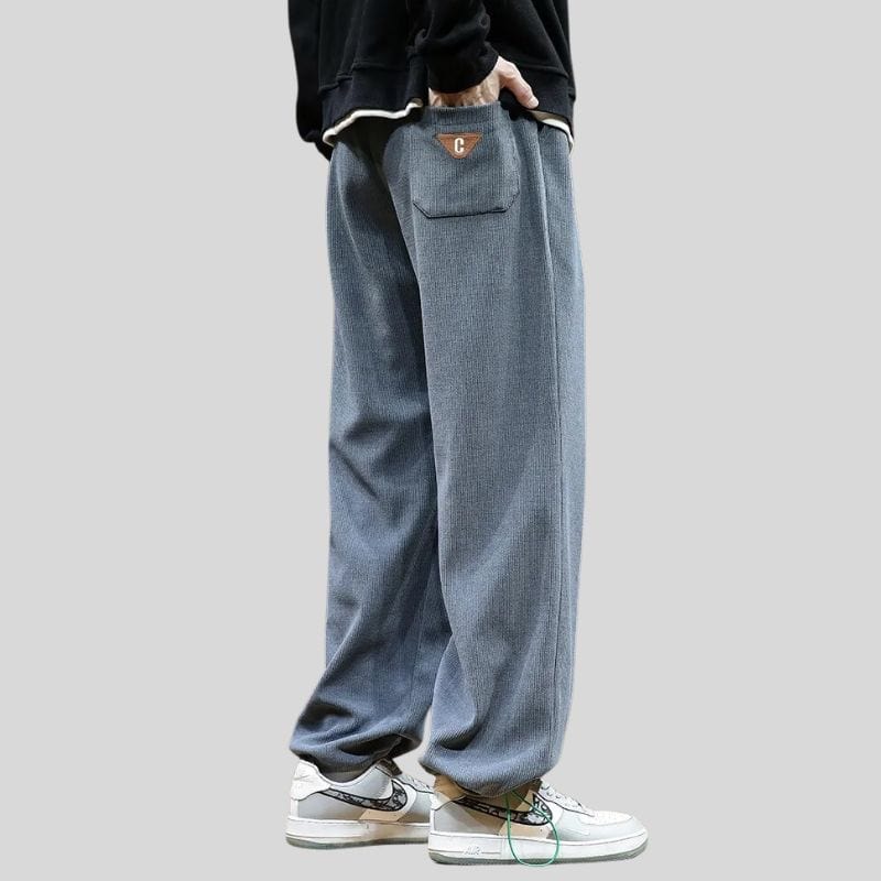 Pantalon Large Velours