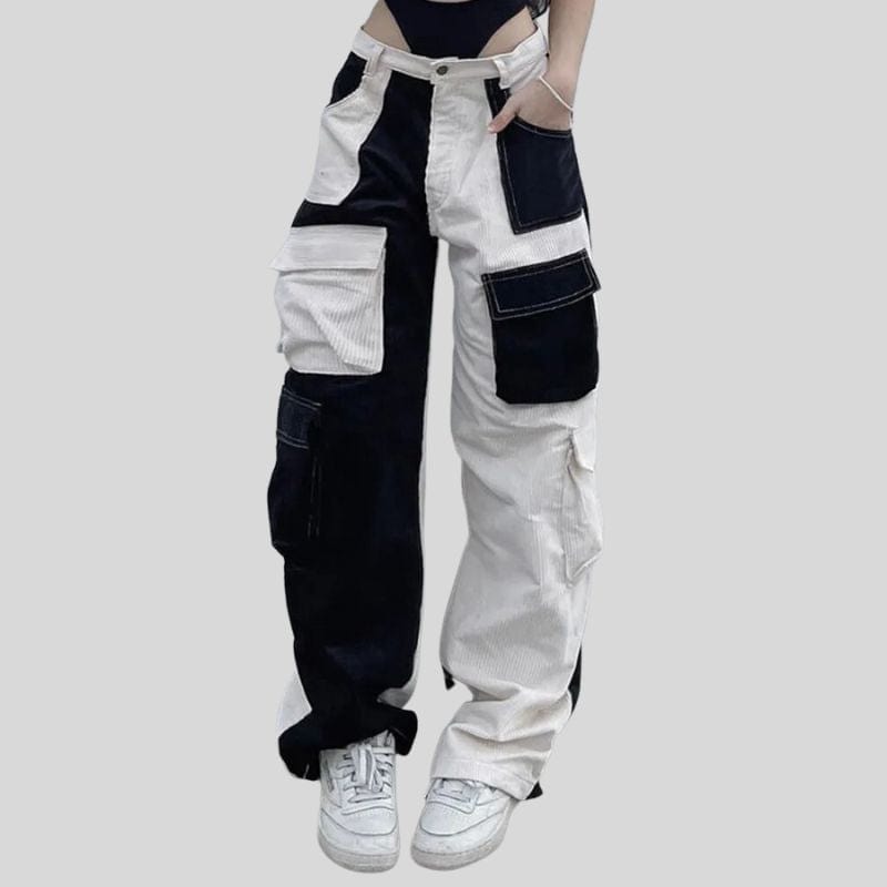 Pantalon Noir Velours Femme