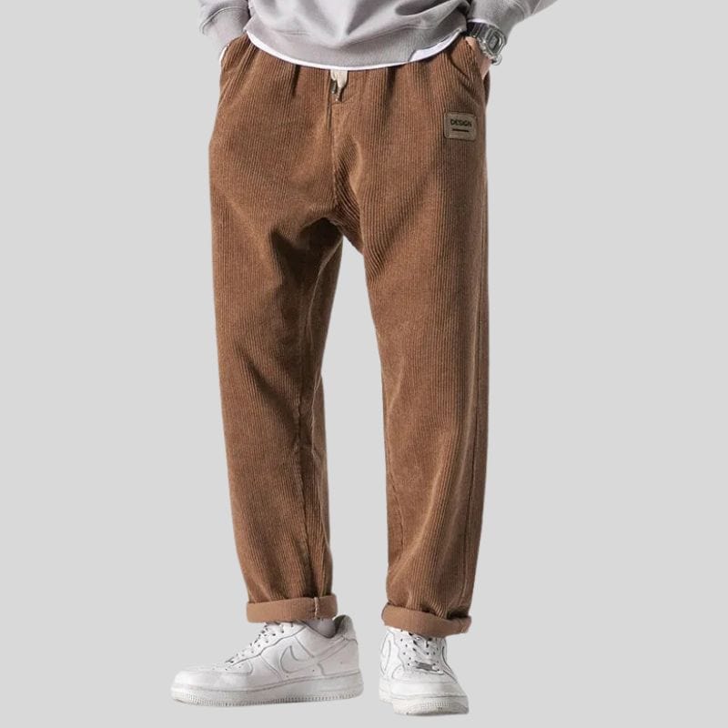 Pantalon Velour Camel
