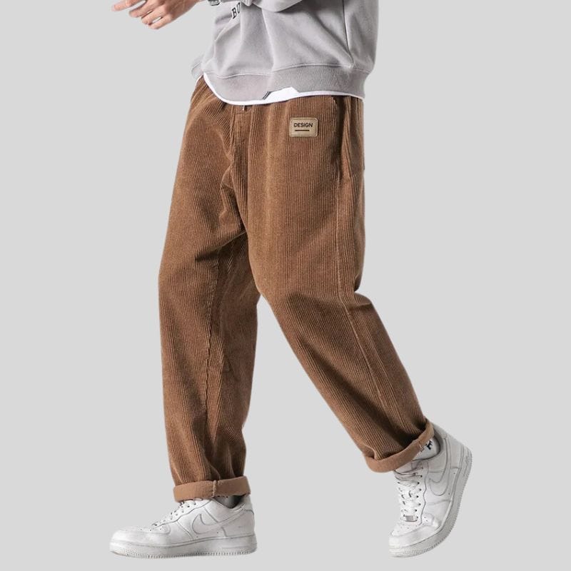 Pantalon Velour Camel