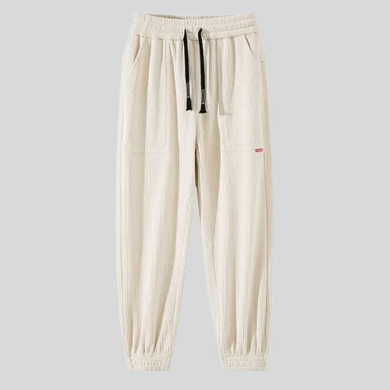 Pantalon Velour Cotelé Homme Beige