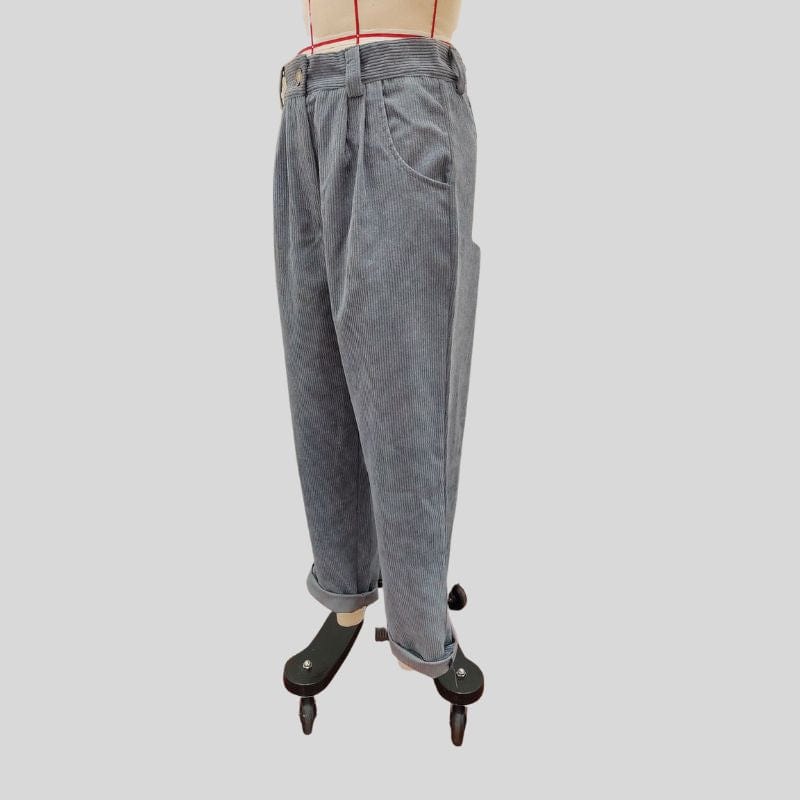 Pantalon Velour Femme Taille Haute