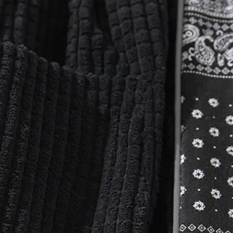 Pantalon Velour Homme Noir