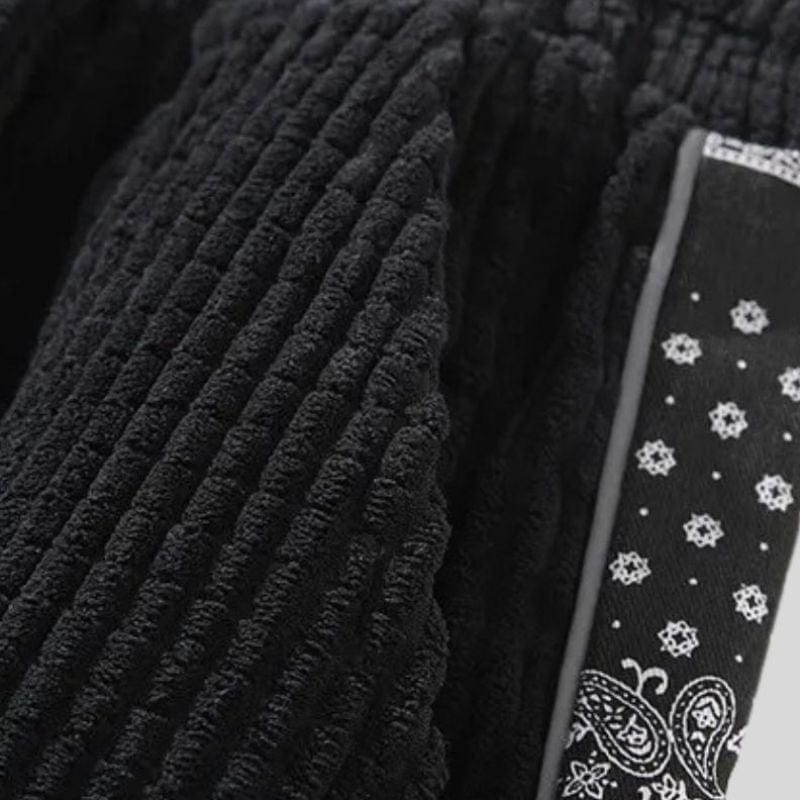 Pantalon Velour Homme Noir