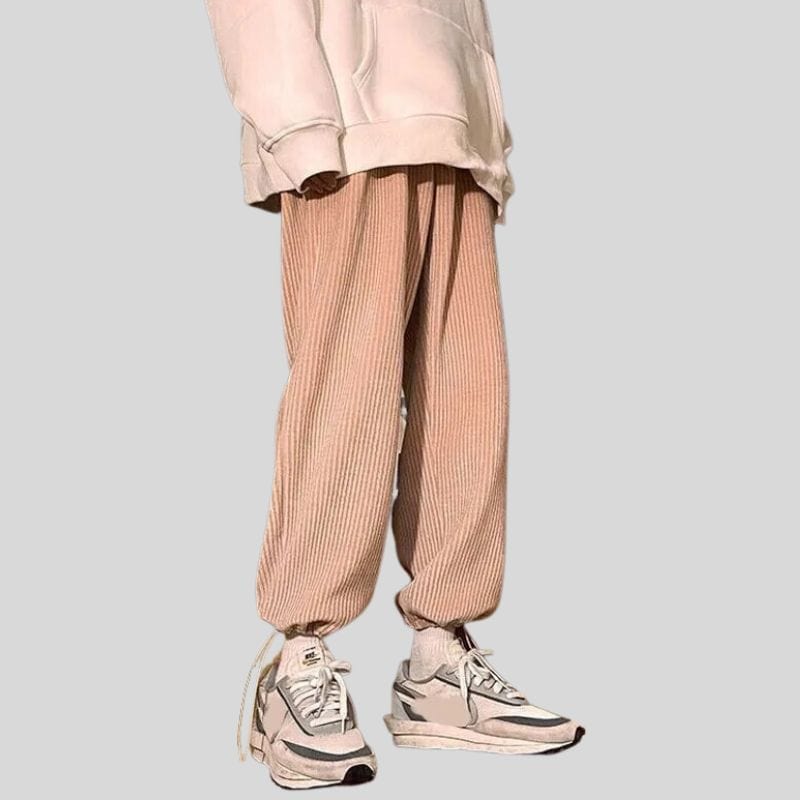 Pantalon Velour Rose Homme