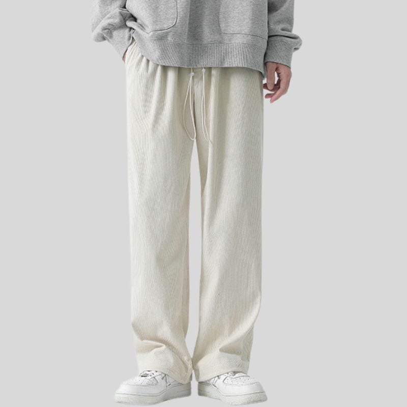 Pantalon Velours Blanc Homme