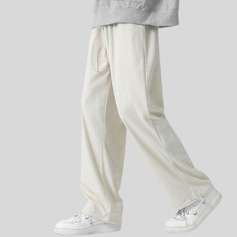 Pantalon Velours Blanc Homme