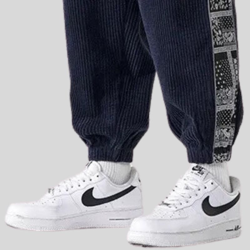 Pantalon Velours Bleu Marine