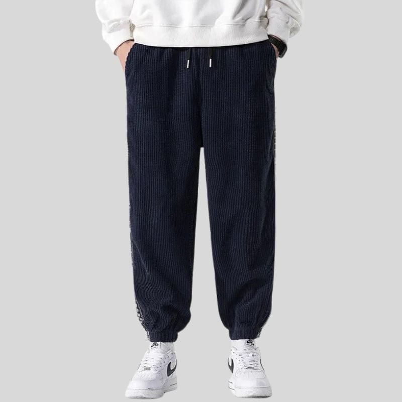 Pantalon Velours Bleu Marine