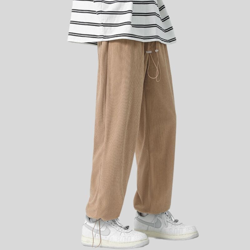 Pantalon Velours Camel Homme