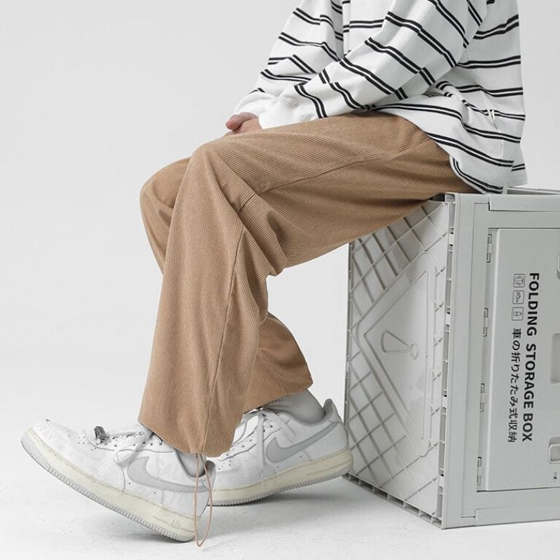 Pantalon Velours Camel Homme