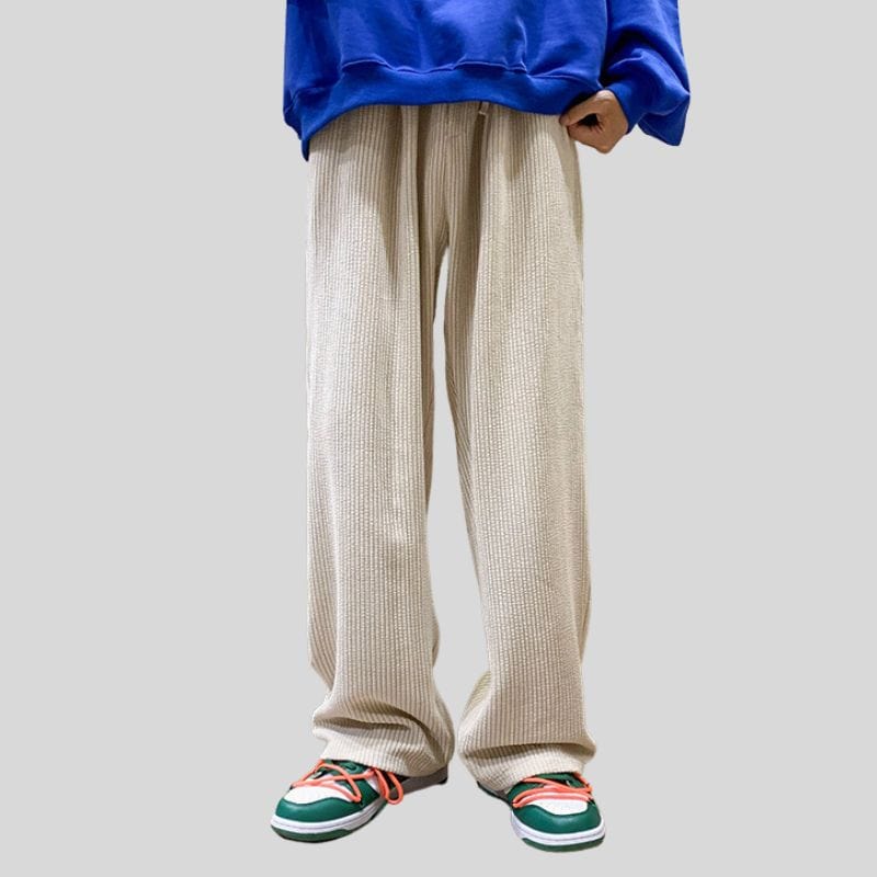 Pantalon Velours Cotelé Homme Beige