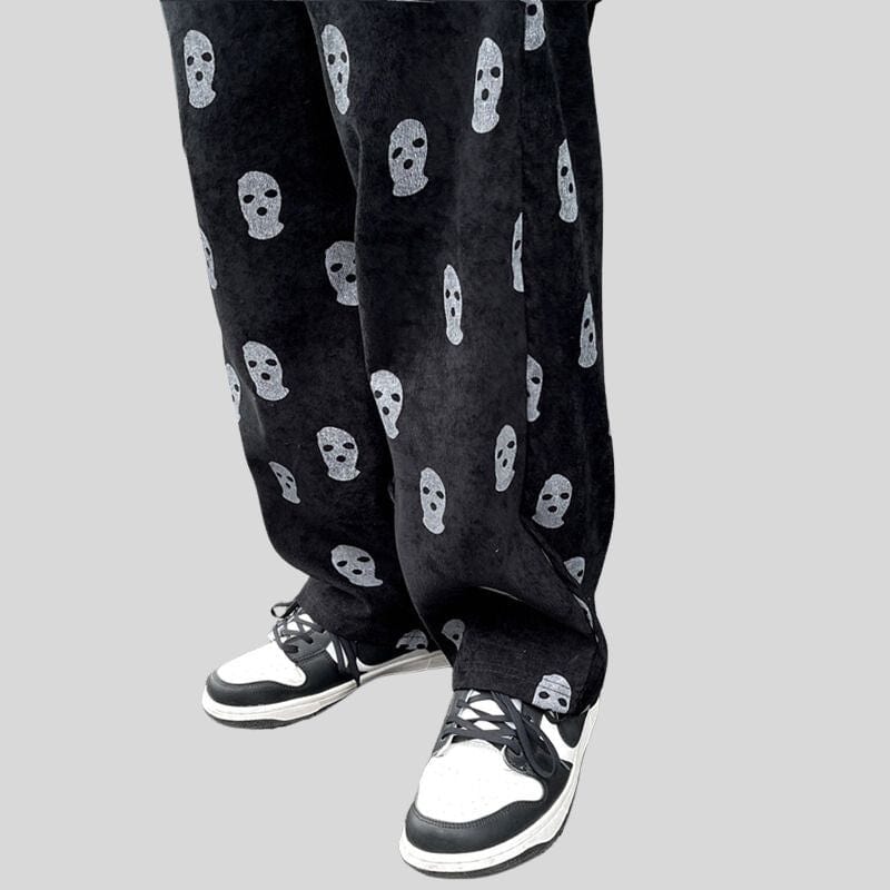 Pantalon Velours Cotelé Noir Homme