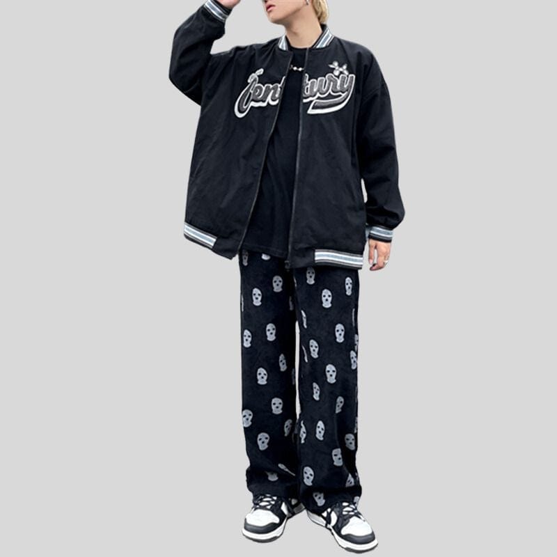 Pantalon Velours Cotelé Noir Homme