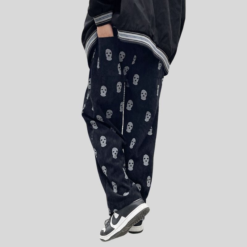 Pantalon Velours Cotelé Noir Homme