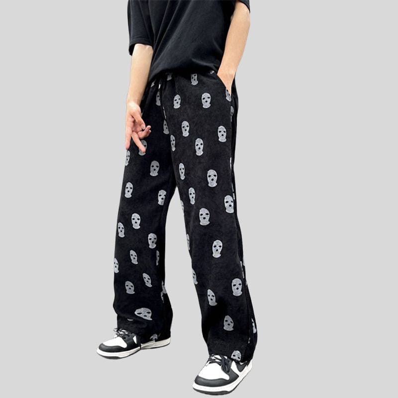 Pantalon Velours Cotelé Noir Homme