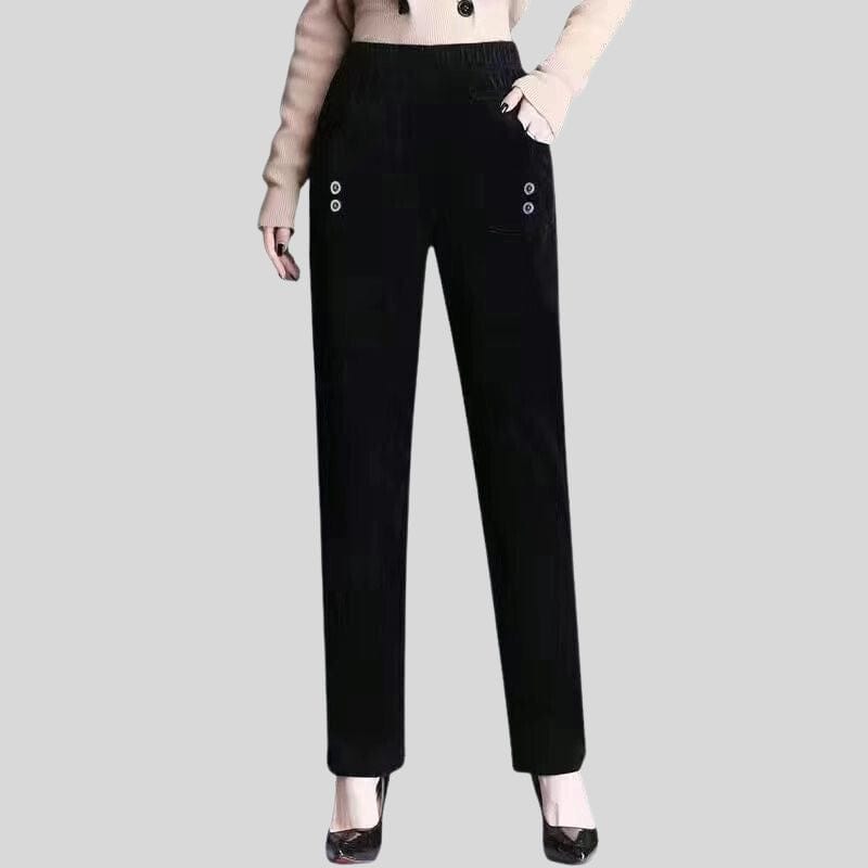 Pantalon Velours Droit Femme