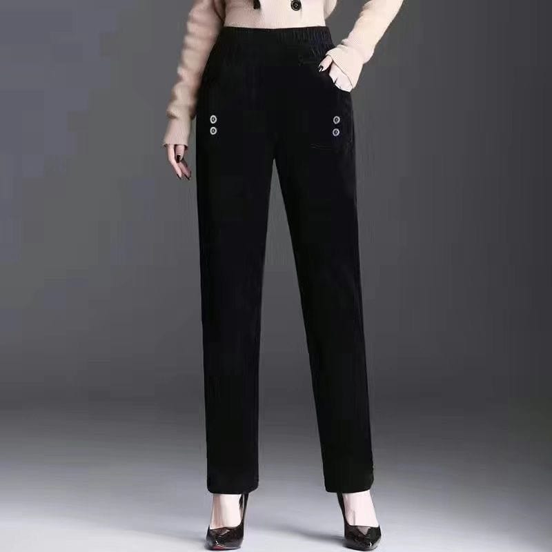 Pantalon Velours Droit Femme