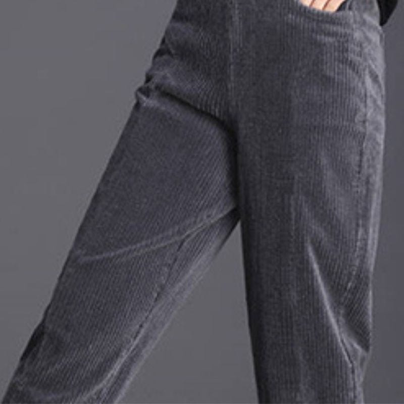 Pantalon Velours Femme Coupe Droite