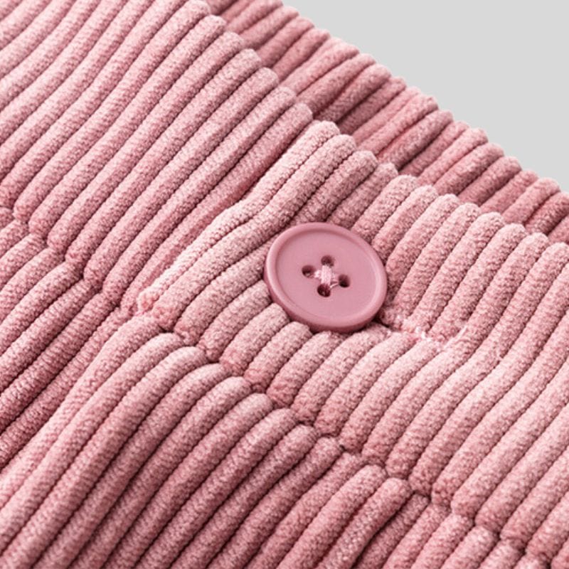 Pantalon Velours Femme Rose