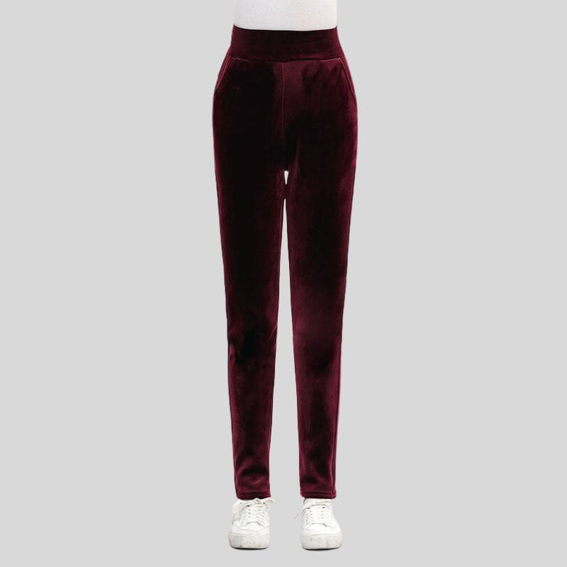 Pantalon Velours Femme Slim