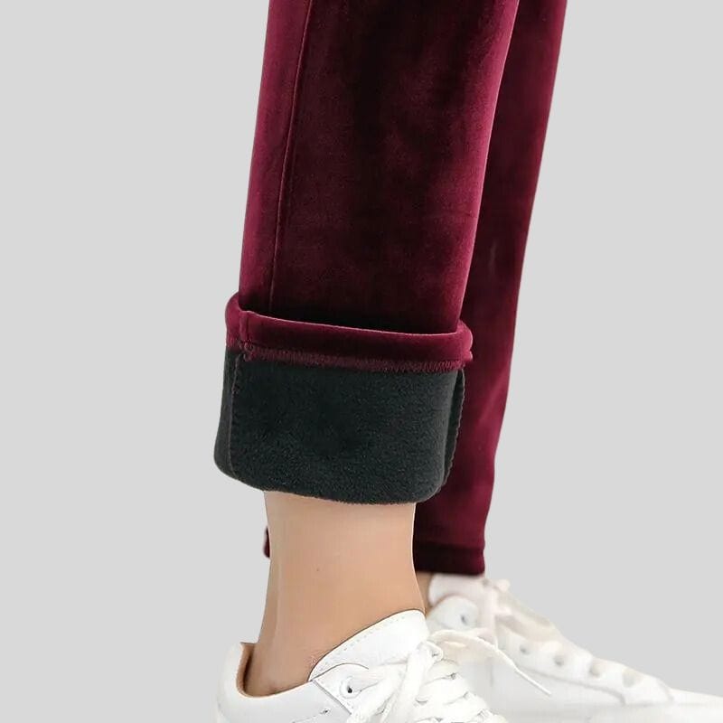Pantalon Velours Femme Slim