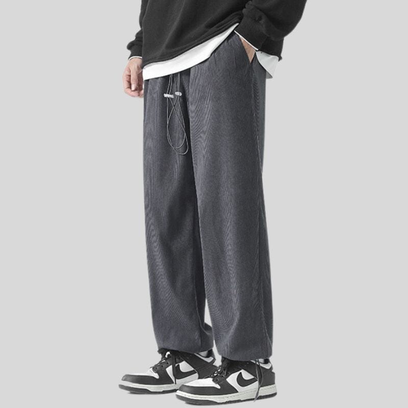 Pantalon Velours Gris Homme