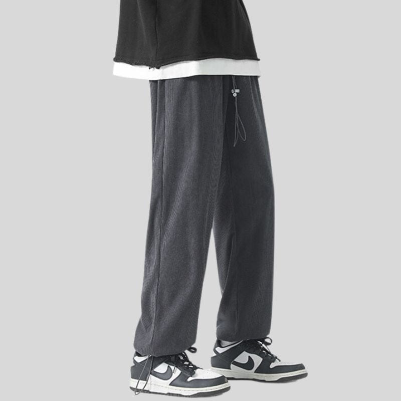 Pantalon Velours Gris Homme