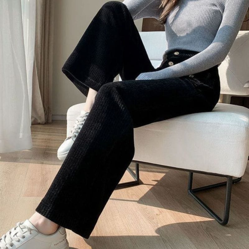 Pantalon Velours Grosses Cotes Femme