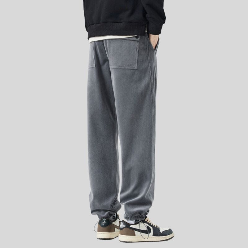 Pantalon Velours Homme Coupe Droite