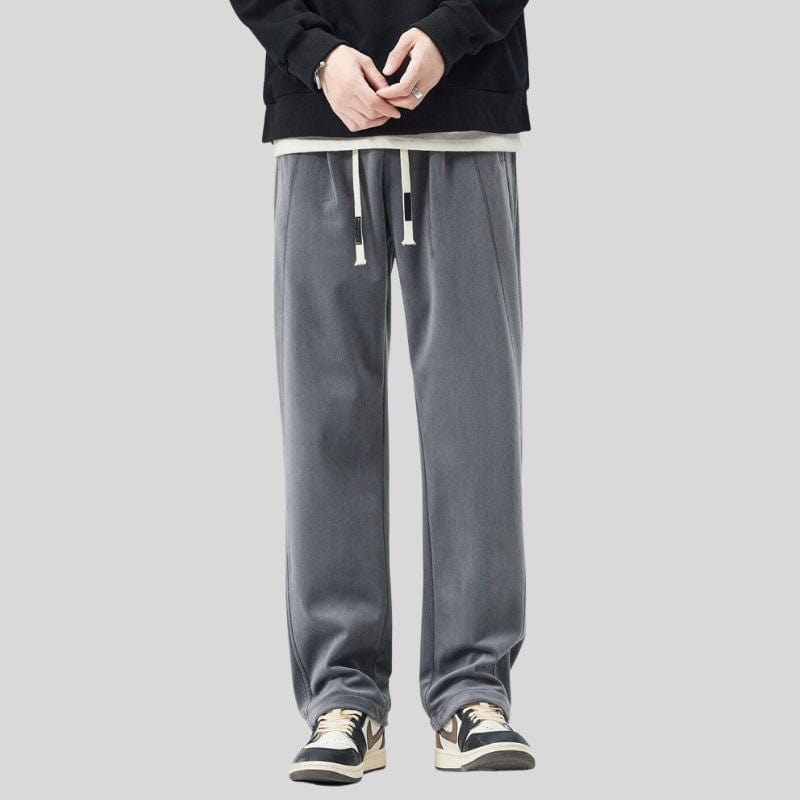 Pantalon Velours Homme Coupe Droite