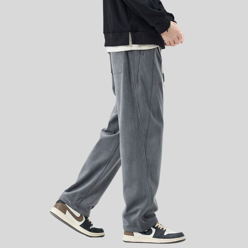 Pantalon Velours Homme Coupe Droite