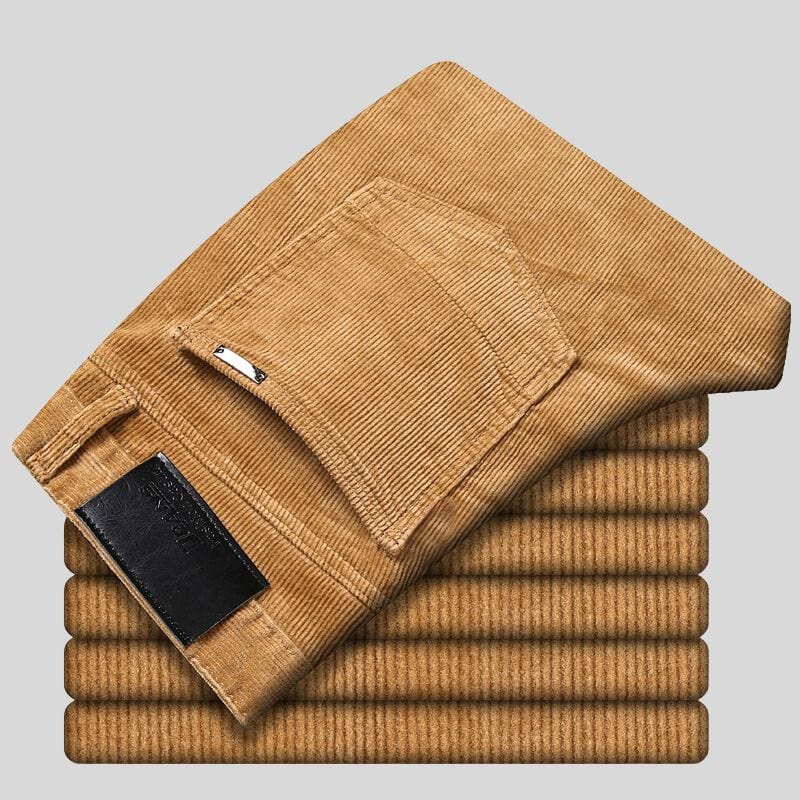 Pantalon Velours Homme Marron