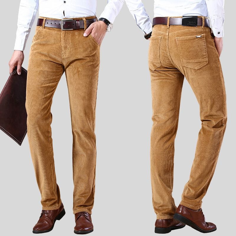 Pantalon Velours Homme Marron