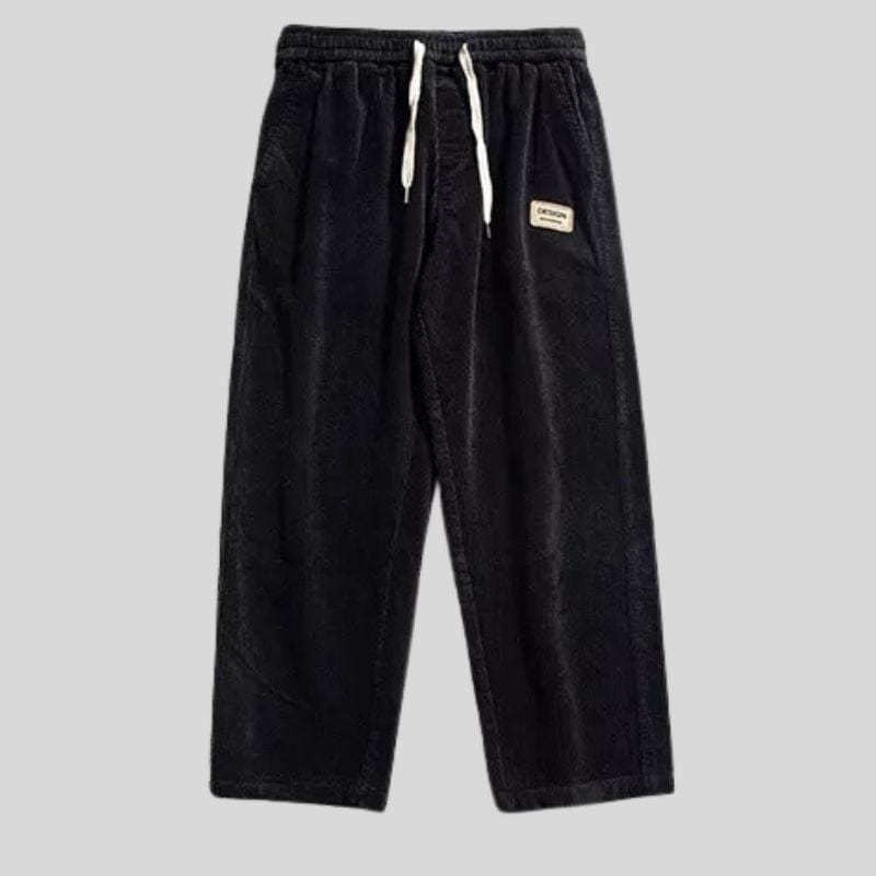 Pantalon Velours Homme Noir