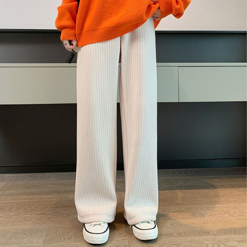 Pantalon Velours Large Femme