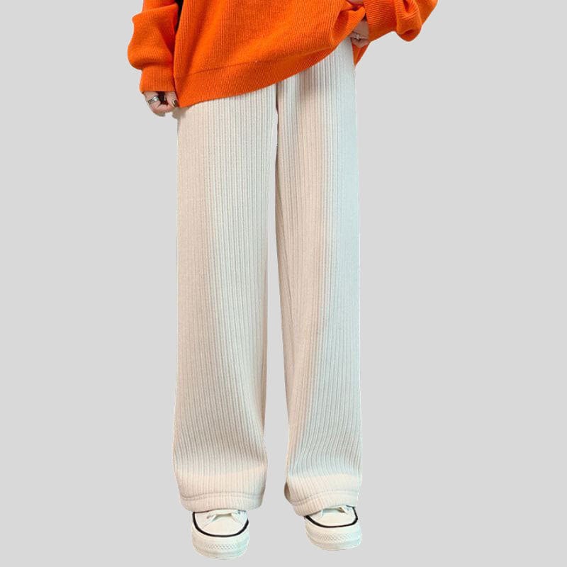 Pantalon Velours Large Femme