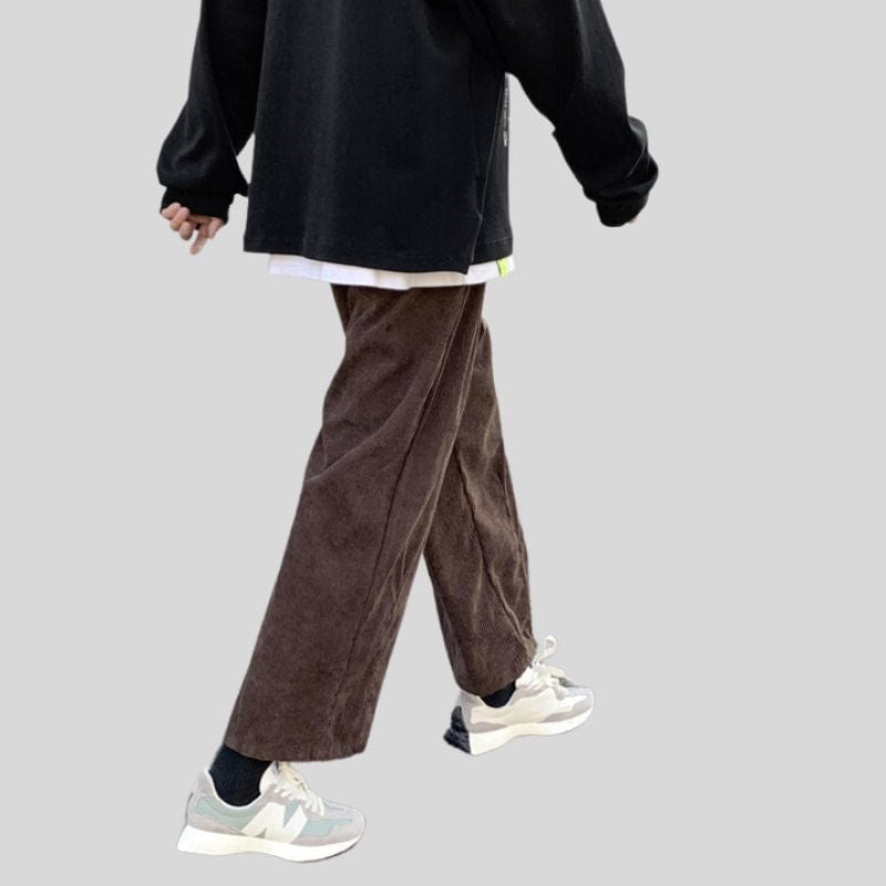 Pantalon Velours Marron Homme