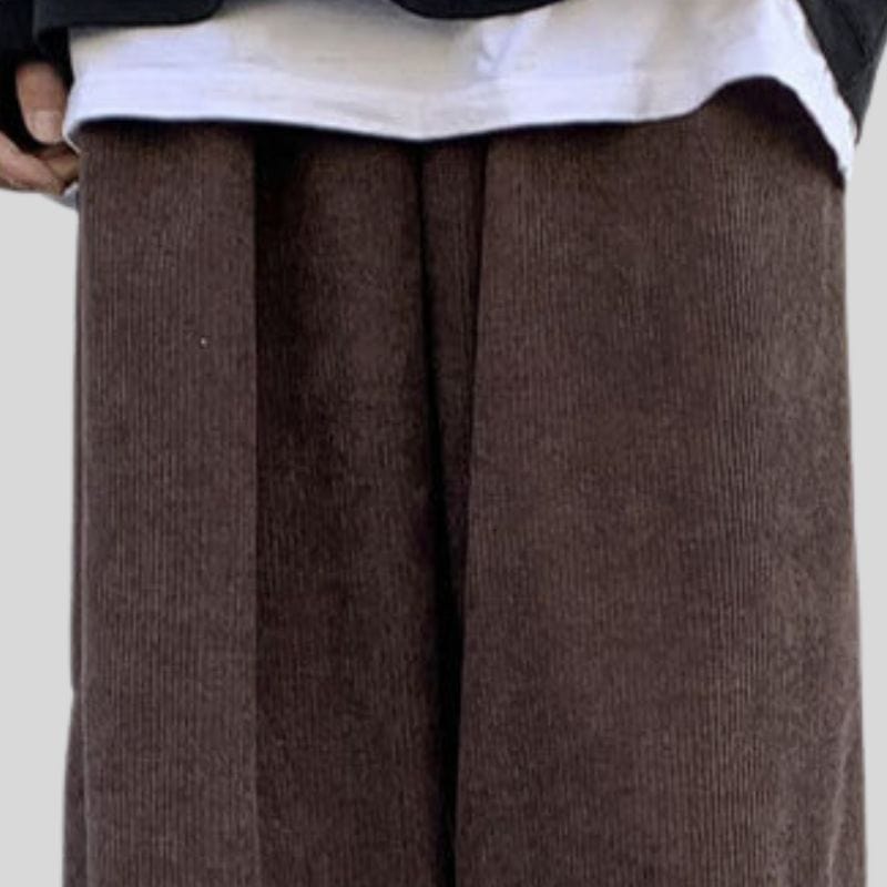 Pantalon Velours Marron Homme