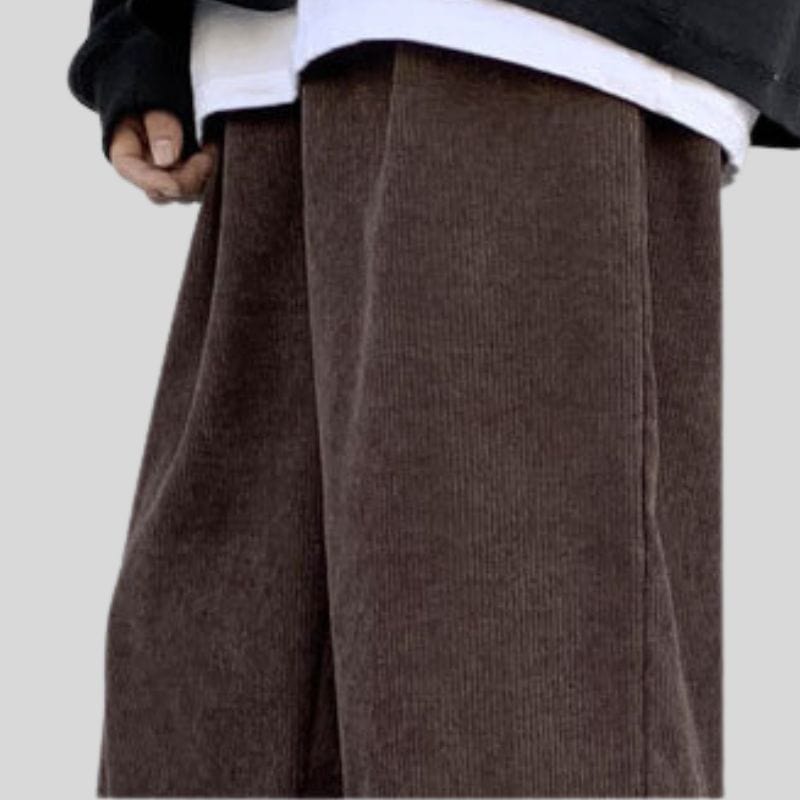 Pantalon Velours Marron Homme