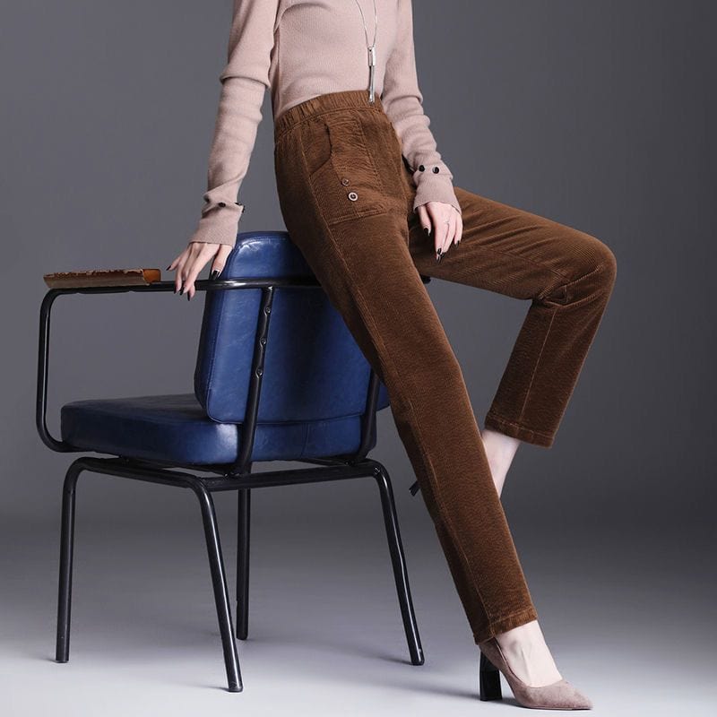 Pantalon Velours Milleraies Femme