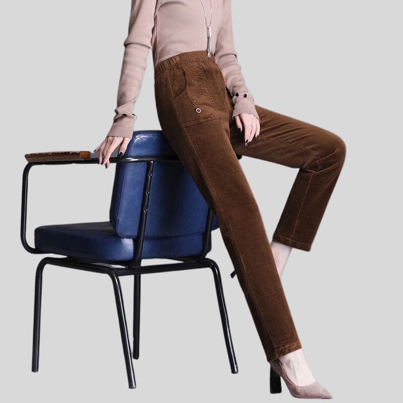 Pantalon Velours Milleraies Femme