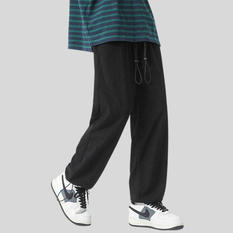 Pantalon Velours Noir Homme