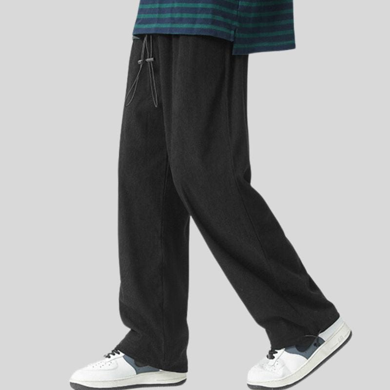 Pantalon Velours Noir Homme