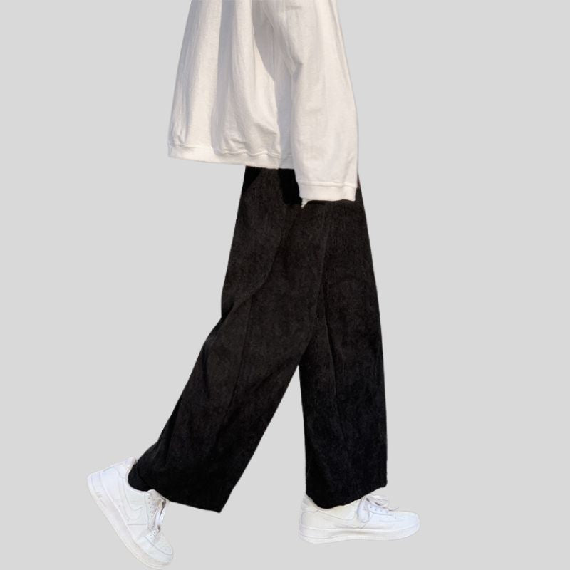 Pantalon en Velour Cotelé Homme