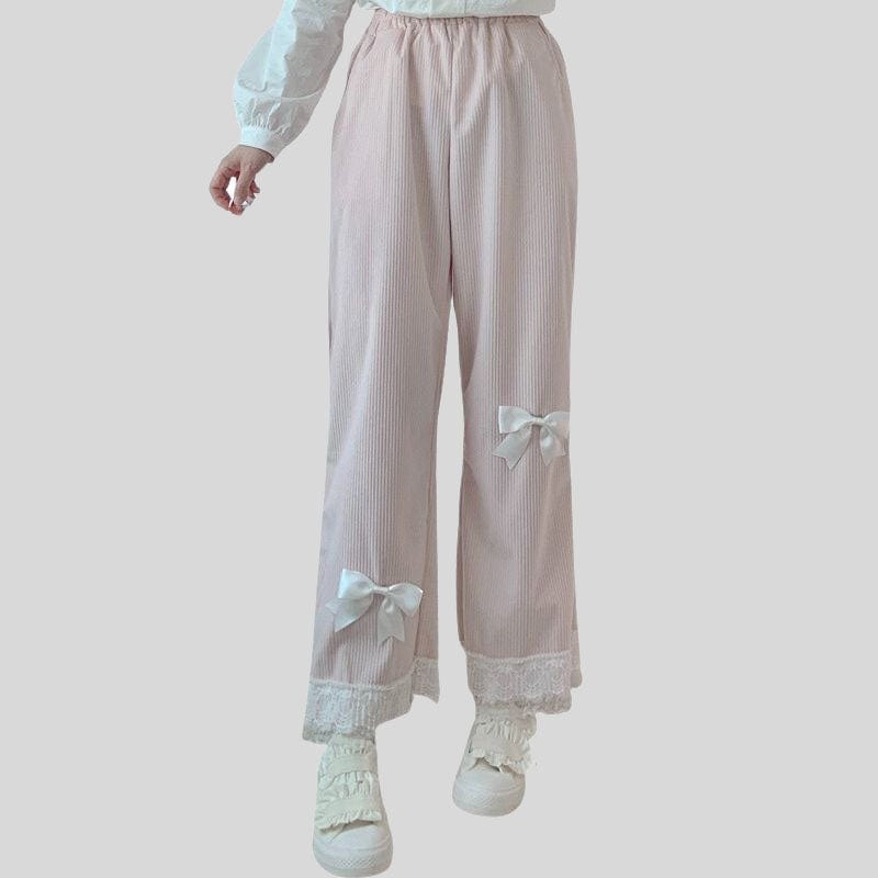 Pantalon en Velours Côtelé Femme