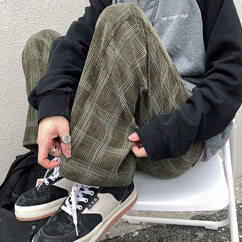 Pantalon en Velours Côtelé Homme