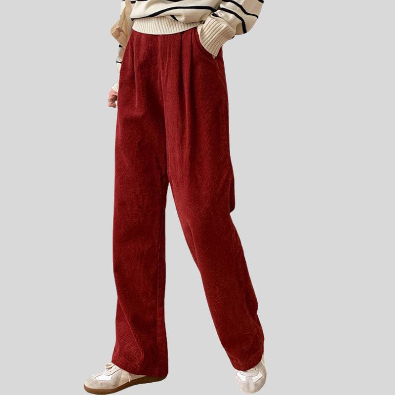 Pantalon en Velours Femme